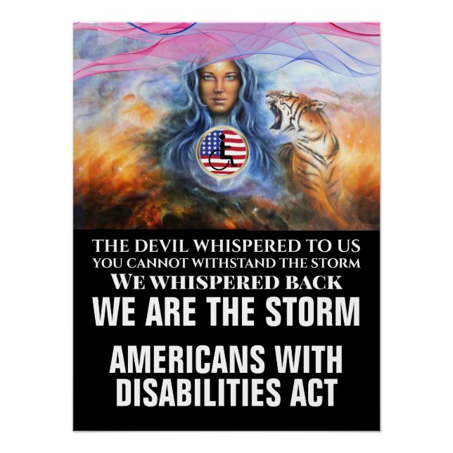 Glossy Version AMERICANS WITH DISABILITIES ACT Poster (Front)