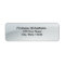 Glossy white address labels