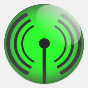 Glossy wifi sticker