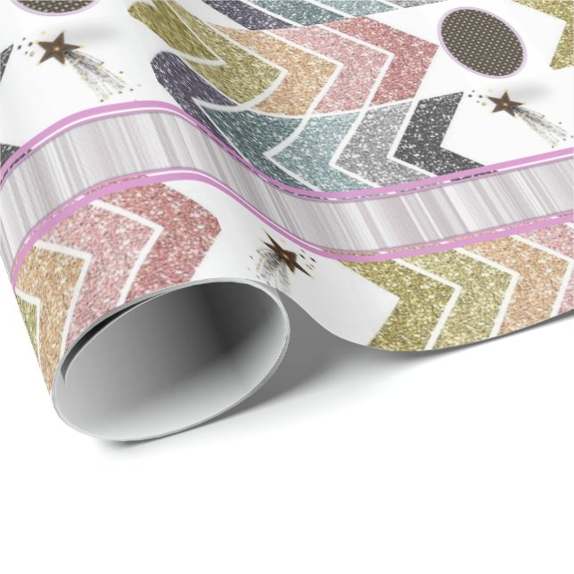 Glossy Wrapping Paper Abstract (Roll Corner)