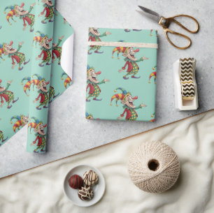 Glossy Wrapping Paper April Fool's Day Clown