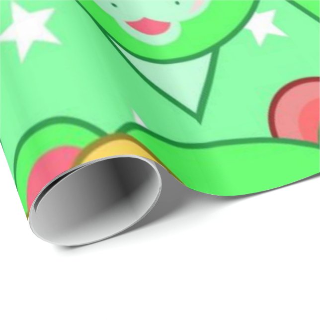 Glossy Wrapping Paper Colourful Teddy Bear (Roll Corner)