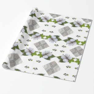 Glossy Wrapping Paper, Cotton Grey Triangles Paper