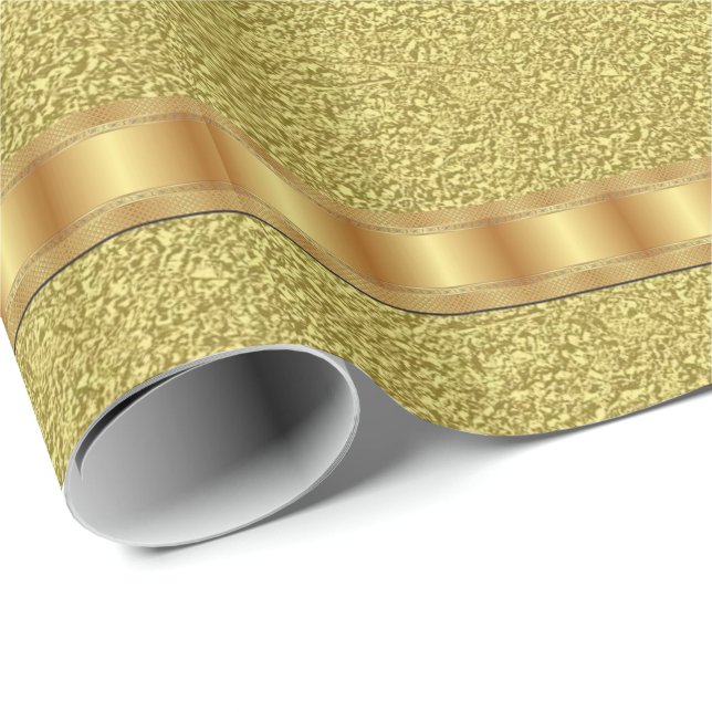 Glossy Wrapping Paper Gold (Roll Corner)