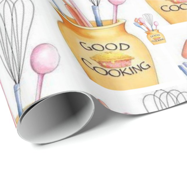 Glossy Wrapping Paper Good Cooking (Roll Corner)