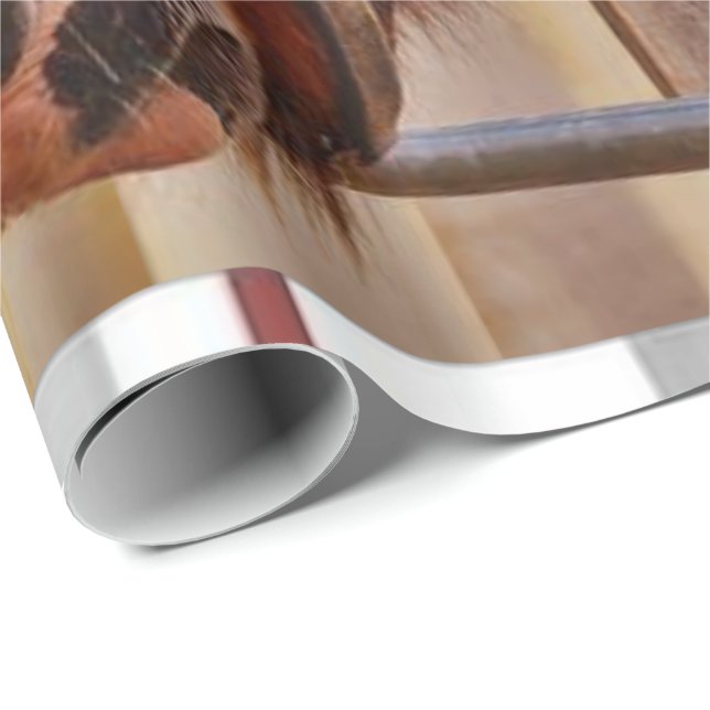 Glossy Wrapping Paper Horse (Roll Corner)