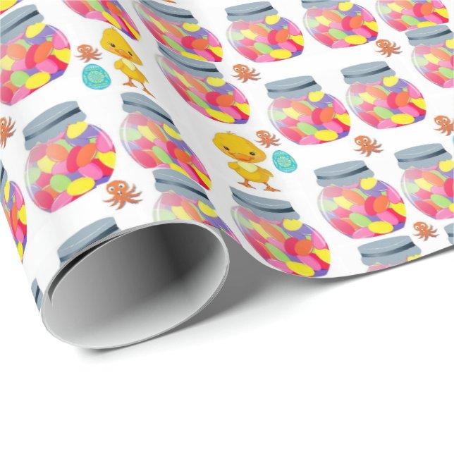 Glossy Wrapping Paper Jellybean (Roll Corner)