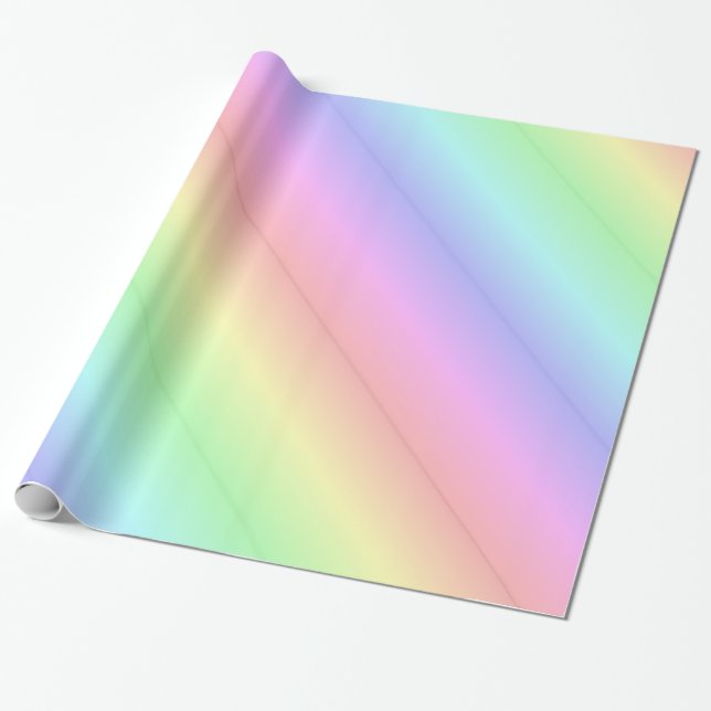 Glossy Wrapping Paper, Pastel Colourful Paper (Unrolled)