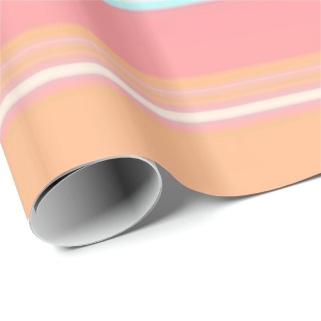 Glossy Wrapping Paper Pastel Stripe (Roll Corner)
