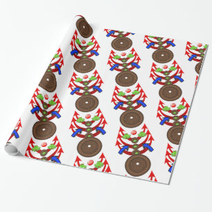Glossy Wrapping Paper, Rope Arrows Wrapping Paper