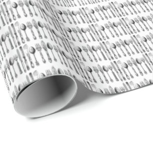 Glossy Wrapping Paper Spoons