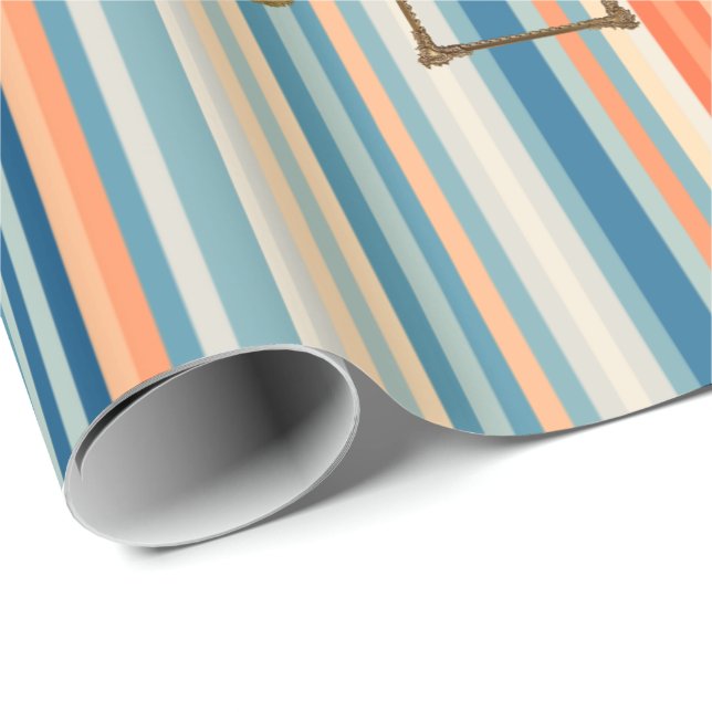 Glossy Wrapping Paper Stripe (Roll Corner)