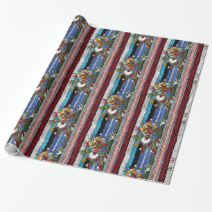 Glossy Wrapping Paper, Stripe Aztec Wrapping Paper