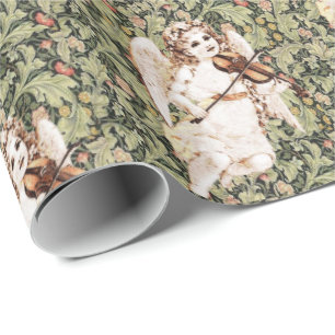 Glossy Wrapping Paper Victorian Green
