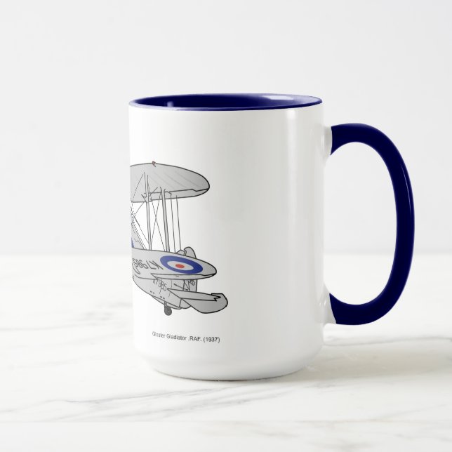 Gloster Gladiator Biplane Mug (Right)