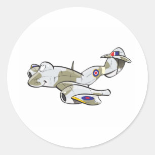 gloster meteor classic round sticker
