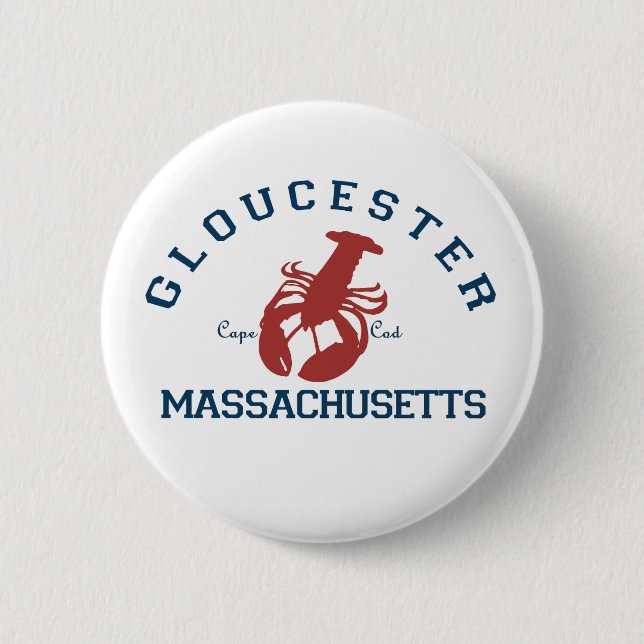 Gloucester. 6 Cm Round Badge (Front)