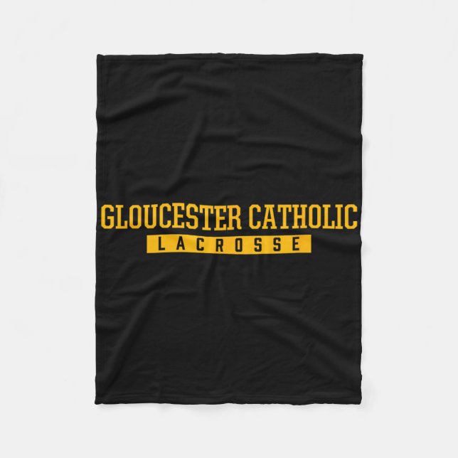 Gloucester Catholic High School Lacrosse  Fleece Blanket (Front)