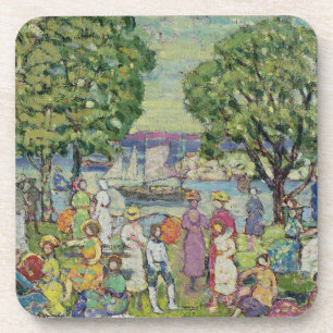 Gloucester Harbour (oil on canvas) Coaster