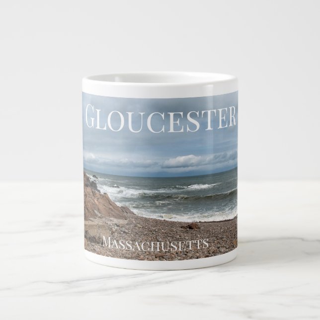Gloucester in Massachusetts Large Coffee Mug (Front)