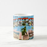 Gloucester MA Greetings Mug<br><div class="desc">Wonderful vintage postcard of Gloucester, Massachusetts repurposed!</div>