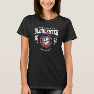 Gloucester Massachusetts North Shore MA Nautical B T-Shirt