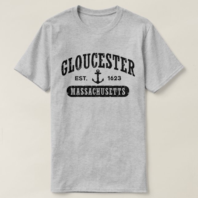 Gloucester Massachusetts T-Shirt (Design Front)
