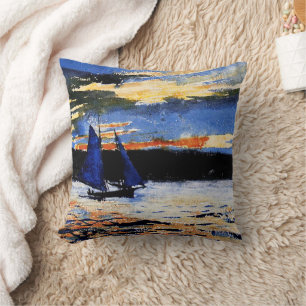Gloucester Sunset painting Cushion