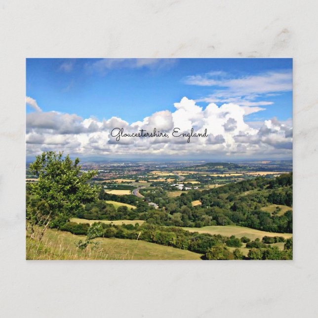 Gloucestershire, England Landscape Postcard (Front)