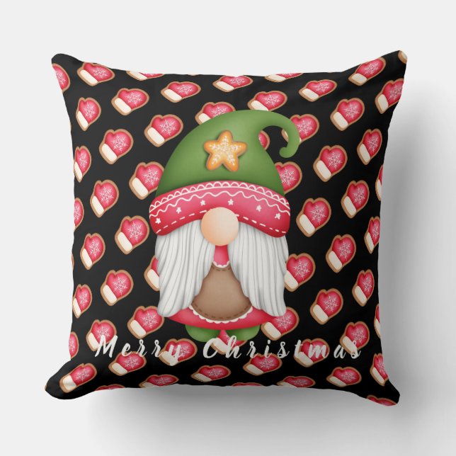Glove Gnome Customise Text and Colour 20"X20" Cushion (Front)