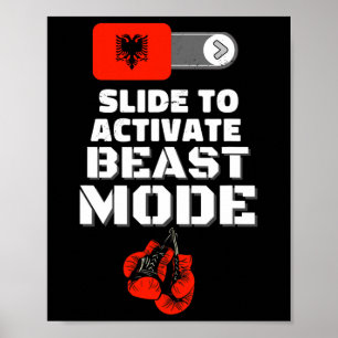 Gloves Boxer Flag Fighting Men Women Kids  Poster