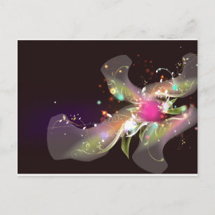 Glow Abstract Postcard