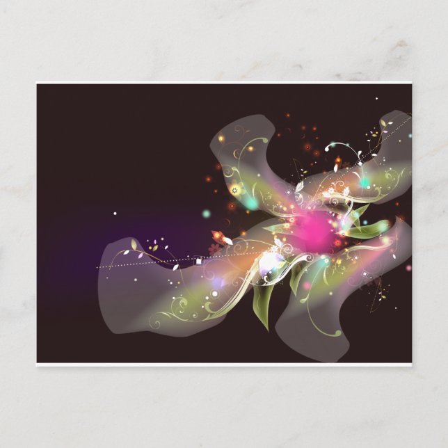 Glow Abstract Postcard (Front)