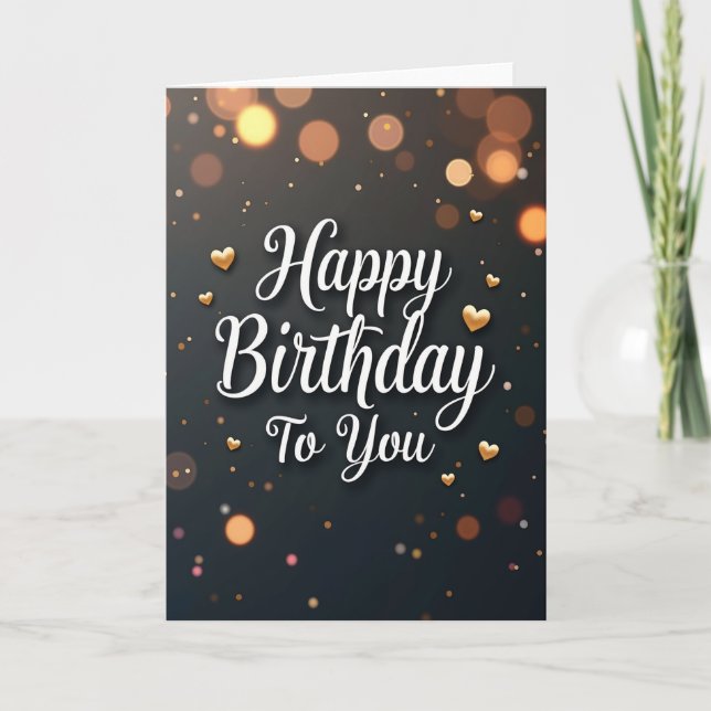 Glow Birthday Card (Front)