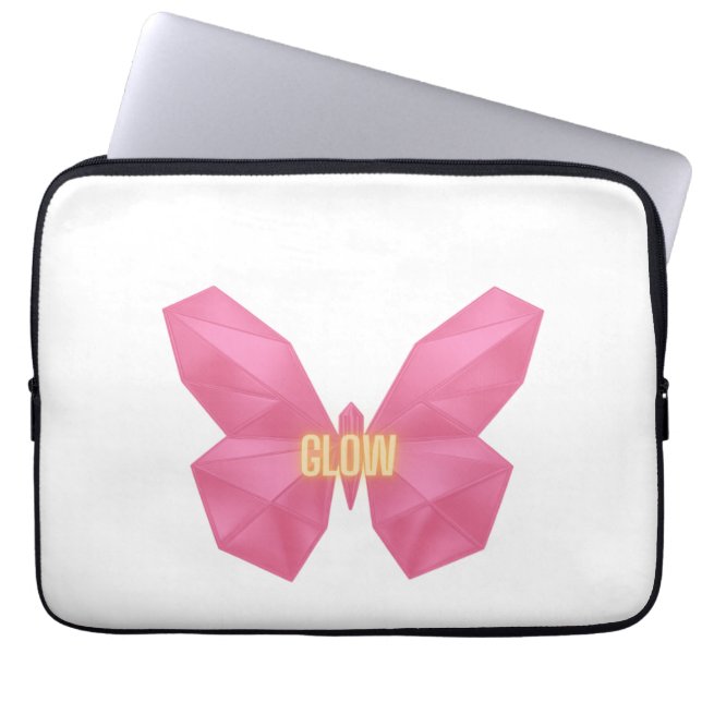 Glow butterfly 🦋  laptop sleeve (Front)