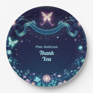 Glow Fairy Party Theme - Fairytale After Dark Paper Plate