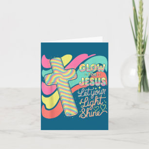 Glow For Jesus Christian Faith Lion God Christiani Card
