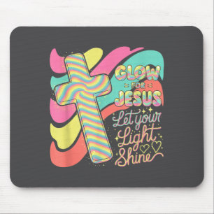Glow For Jesus Christian Faith Lion God Christiani Mouse Pad