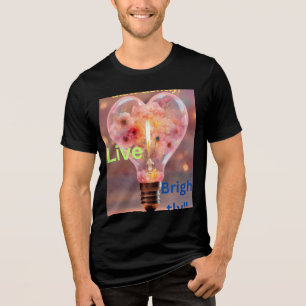 Glow Gently - Candle & Flowers T-shirt Tri-Blend Shirt
