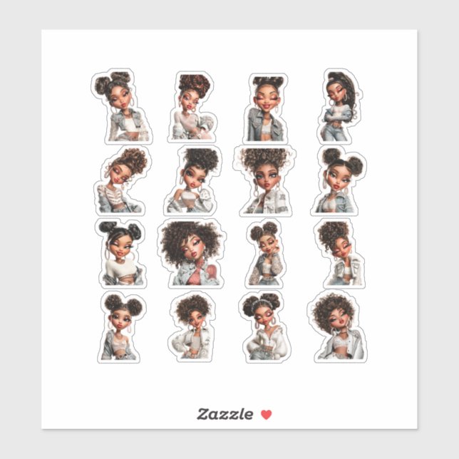 Glow Getter 16 Editorial Stickers (Sheet)