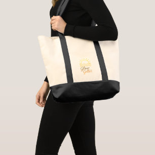Glow Getter – Motivational Wellness Lifestyle Tote Bag
