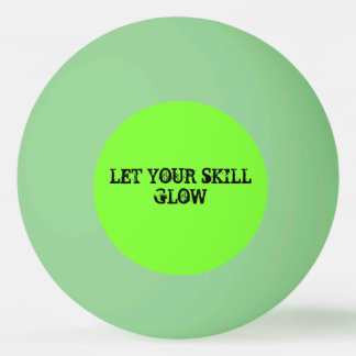 "Glow" Glow-In-The-Dark Ping Pong Ball