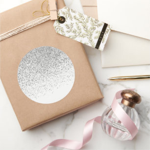 Glow Gradient Pattern 3 Classic Round Sticker