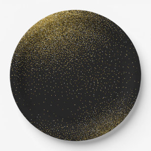 Glow Gradient Pattern 4 Paper Plate