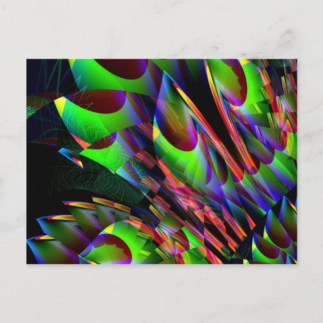 Glow in the Dark Abstract.JPG Postcard (Front)