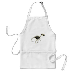 Glow-in-the-Dark Cartoon Dinosaur Skeleton Standard Apron
