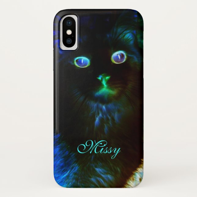 Glow In The Dark Cat Case-Mate iPhone Case (Back)
