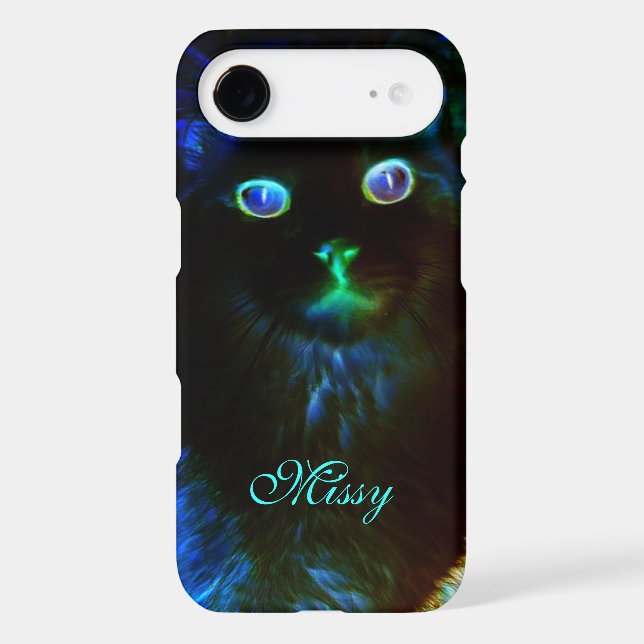 Glow In The Dark Cat iPhone 4 Case (Back)