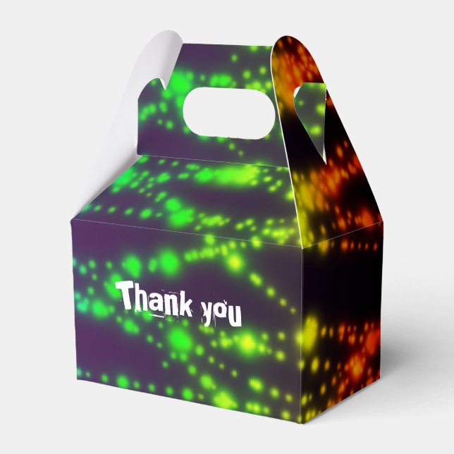 Glow in the Dark Neon Lights Party Favour Boxes (Front Side)