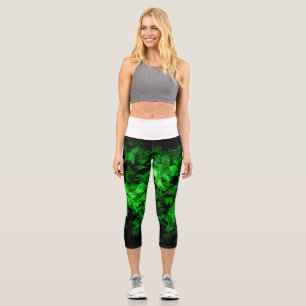Glow in The Dark Pattern Capri Leggings